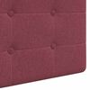 vidaXL T&ecirc;te de lit suspendue Bordeaux 100 x 55 x 5 cm tissu