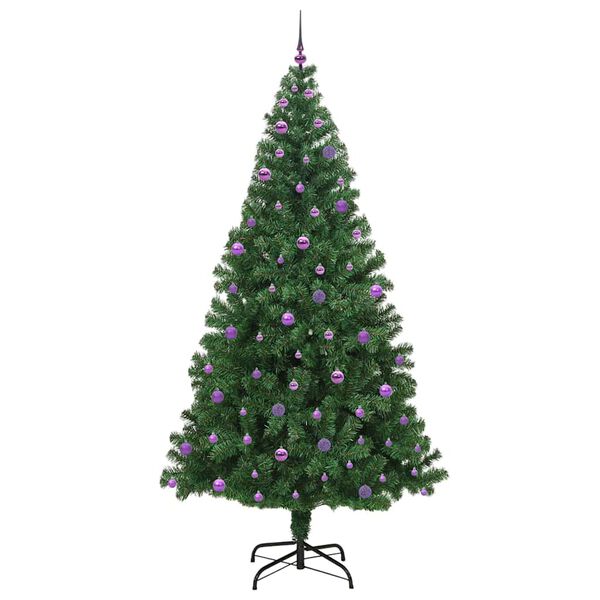 vidaXL Sapin de No&euml;l artificiel Vert 240 cm PVC, Acier et Plastique