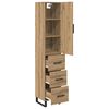 vidaXL Haut Armoire avec tiroir Ch&ecirc;ne artisanal 34,5 x 34 x 180 cm