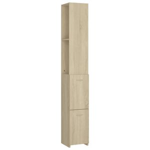 vidaXL Armoire salle de bain ch&ecirc;ne sonoma 25x26,5x170 cm