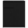vidaXL Buffet avec tiroir chêne noir 71x35x84 cm bois d'ingénierie