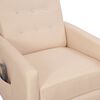 vidaXL Fauteuil de massage Crème Tissu