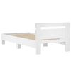 vidaXL Cadre de lit sans matelas avec tête de lit blanc 75x190 cm