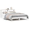 vidaXL Cadre de lit sans matelas blanc 150x200 cm bois de pin massif