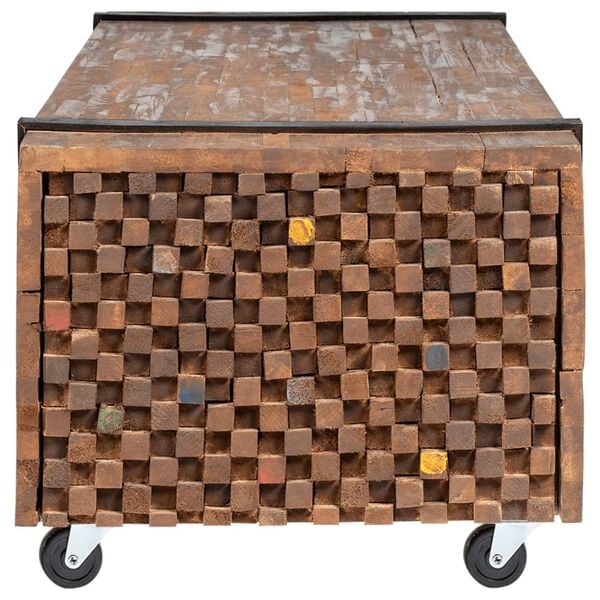 vidaXL Table basse 110x45x38 cm bois de teck solide