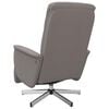 vidaXL Fauteuil inclinable avec repose-pieds taupe tissu