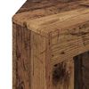 vidaXL Meuble TV LED d'Angle Bois ancien 100x40x68cm Bois d'ing&eacute;nierie