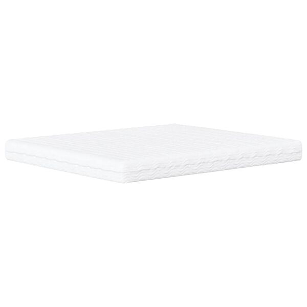 vidaXL Matelas en mousse blanc 160x220 cm dureté H2 H3