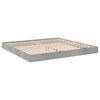 vidaXL Cadre de lit sans matelas gris b&eacute;ton 200x200 cm