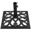 vidaXL Socle de parasol Noir 47x47x33 cm Fonte