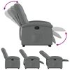 vidaXL Fauteuil inclinable Gris fonc&eacute; Tissu
