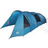 vidaXL Tente Tunnel 6-Persoons Bleu et gris 890 x 470 x 220 cm
