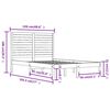 vidaXL Cadre de lit sans matelas 120x190 cm bois massif