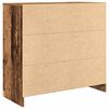 vidaXL Buffet avec tiroir vieux bois 80x34x76 cm bois d'ingénierie