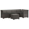 vidaXL Canap&eacute; de Jardin 5 Places avec Coussins Aspect Rotin PP