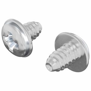 vidaXL Vis de verrouillage 2 pc Argent&eacute; M4 x 5 mm Fer