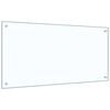 vidaXL Dosseret de cuisine Transparent 100x50 cm Verre tremp&eacute;