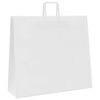 vidaXL Sacs en papier 250 pcs avec poign&eacute;es blanc 54x15x49 cm