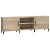 vidaXL Meuble TV ch&ecirc;ne sonoma 150x30x50 cm bois d'ing&eacute;nierie
