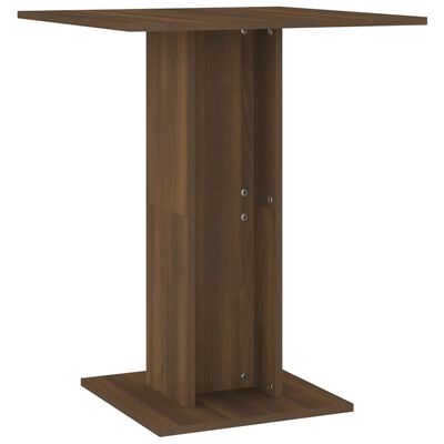 vidaXL Table de bistro Chêne marron 60x60x75 cm Bois d'ingénierie