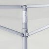 vidaXL Tente de r&eacute;ception pliable avec 2 parois 2x2 m Acier Blanc