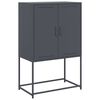 vidaXL Buffet haut anthracite 68,5x38,5x107 cm acier