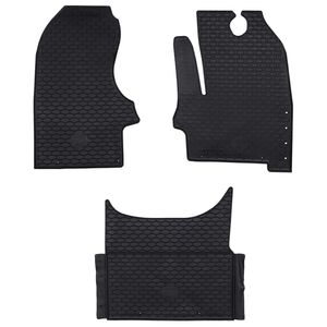 vidaXL Tapis de voiture 3 pc adapt&eacute; pour Iveco DAILY 2014- Caoutchouc