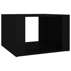vidaXL Table de chevet Noir 57x55x36 cm Bois d&rsquo;ing&eacute;nierie