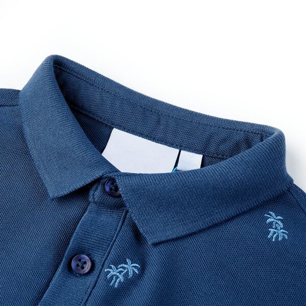 Polo pour enfants bleu foncé 92