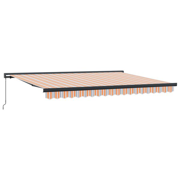 vidaXL Auvent R&eacute;tractable Orange et Gris 400 &times; 300 cm