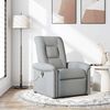vidaXL Fauteuil de massage inclinable Gris clair Tissu