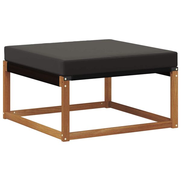 vidaXL Ensemble de canap&eacute;s d'ext&eacute;rieur 5 pcs Naturel et Noir