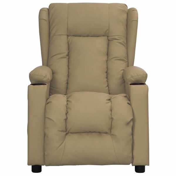 vidaXL Fauteuil Cappuccino Similicuir