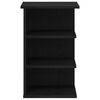 vidaXL Meuble d'appoint Ch&ecirc;ne noir 35 x 35 x 55 cm Bois d'ing&eacute;nierie