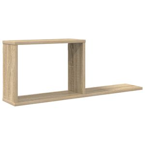 vidaXL &Eacute;tag&egrave;res flottantes Ch&ecirc;ne Sonoma 80 x 15 x 30 cm