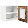vidaXL Armoire suspendue avec porte 2 pcs Bois ancien 40 x 31 x 40 cm