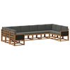 vidaXL Ensemble de canap&eacute;s d'ext&eacute;rieur 10 pc Naturel et Anthracite