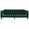 vidaXL Lit de jour avec matelas vert fonc&eacute; 100x200 cm velours