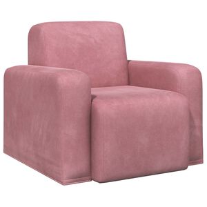 vidaXL Fauteuil Rose Velours