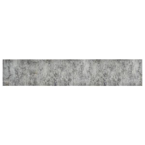 vidaXL Tapis de cuisine lavable impression b&eacute;ton 60x300 cm velours