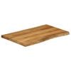 vidaXL Dessus de table 90x60x2,5 cm bord vivant bois massif manguier