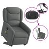 vidaXL Fauteuil de massage inclinable Gris fonc&eacute; Tissu