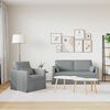 vidaXL Canap&eacute; 2 pcs Gris clair 158 x 78 x 80 cm tissu
