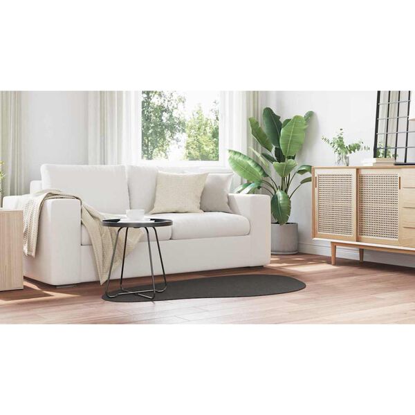 vidaXL Tapis HUARTE Anthracite 80 x 150 cm Polyester