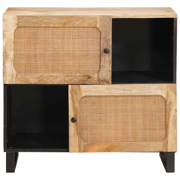 vidaXL Buffet avec porte Marron 80 x 33 x 75 cm Bois de mangue massif