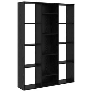 vidaXL Paravent Ch&ecirc;ne noir 100 x 24 x 140 cm Bois d'ing&eacute;nierie