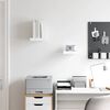 vidaXL &Eacute;tag&egrave;re murale flottante 2 pcs Blanc brillant 23x23,5x3,8cm MDF
