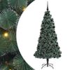 vidaXL Arbre de No&euml;l artificiel pr&eacute;-&eacute;clair&eacute; avec ensemble de boules