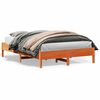 vidaXL Cadre de lit sans matelas cire marron 120x200cm bois pin massif