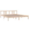 vidaXL Cadre de lit sans matelas bois massif 180x200 cm